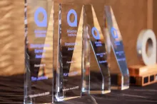 Photo of the awards that were presented to volunteers