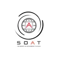 Globe surrounded by circles and text reading "SOAT" and "The Society of Actuaries of Thailand" 