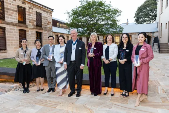 Actuaries Institute 2024 award winners in a group photo.