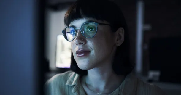 Women at a computer screen.