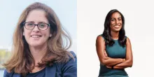 A headshot of Kate Lyons and Solai Valliappan