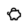 Piggy bank icon