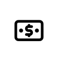 Dollar note icon