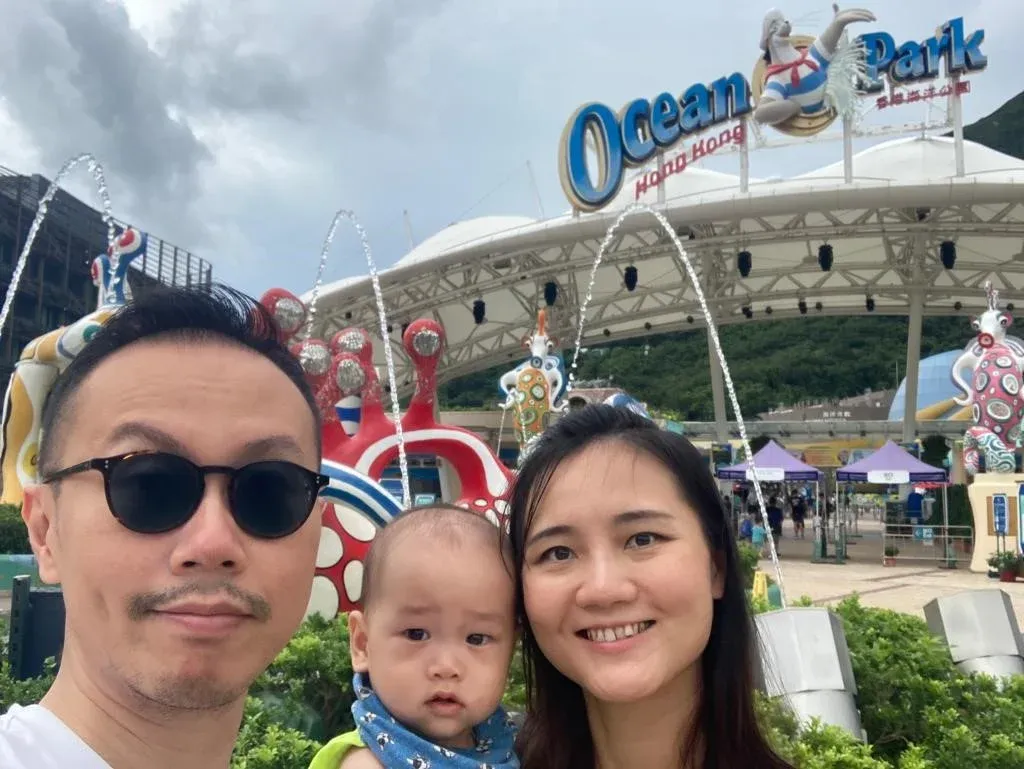 At the theme park 'Ocean Park,' that is named after me.