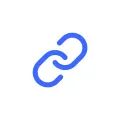 Icon of a link - blue colour