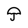 Umbrella icon representing insurance and health
