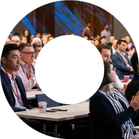 Community of actuaries at an event