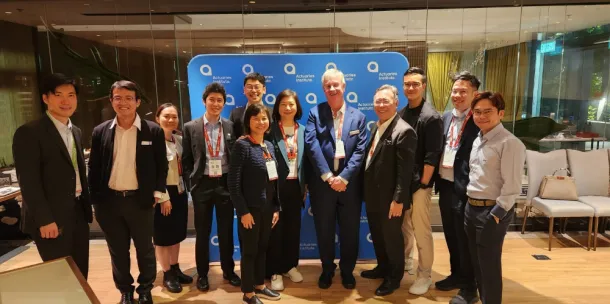 Leandro with Actuaries Institute Members including 2024 President David Whittle at the Asian Actuarial Conference 2024. 