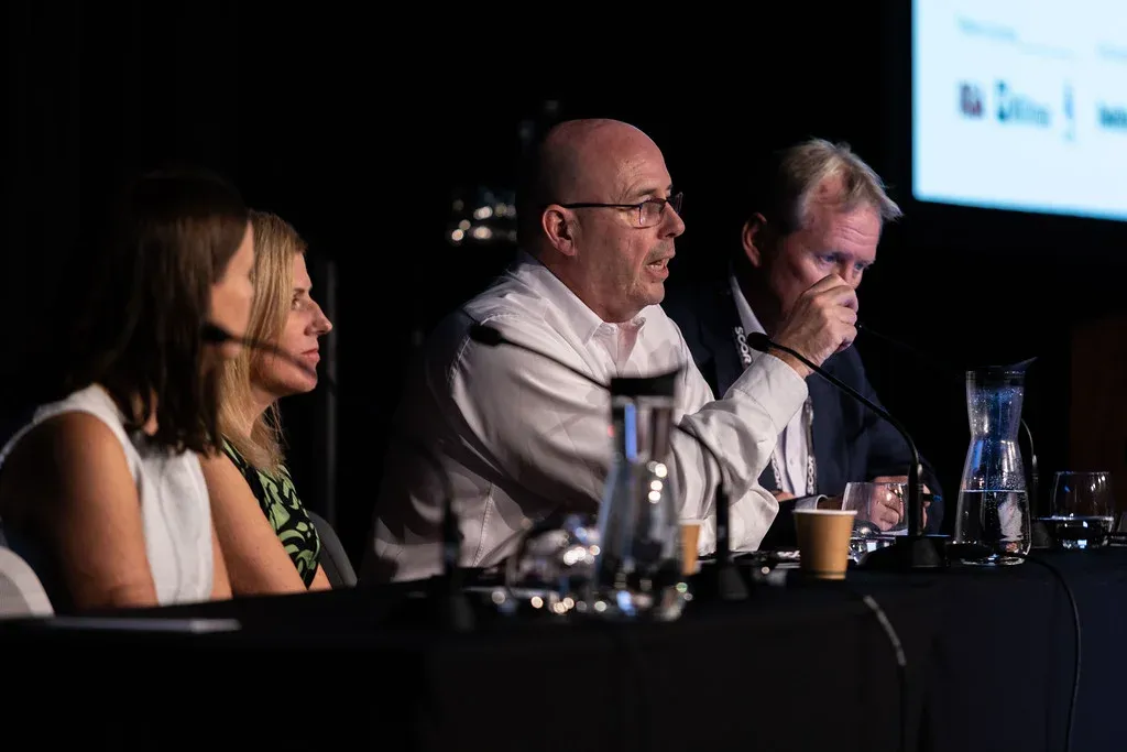 Mike Callan from the Actuaries Institute participating in the Q&A portion of the session.