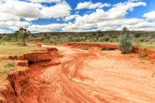 Dry River bed in the Mutawintji National Park, outback NSW Australia.